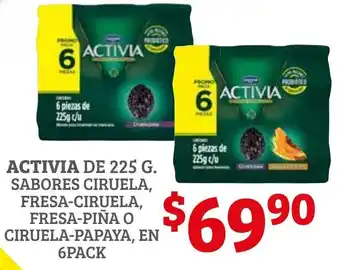 Activia de 6 pack x 225g