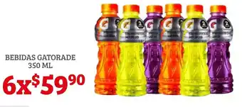 Bebidas Gatorade 6 x 350ml