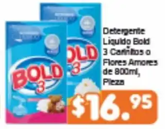 Detergente Líquido Bold 3 800ml