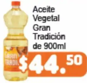 Aceite Vegetal Gran Tradición de 900ml