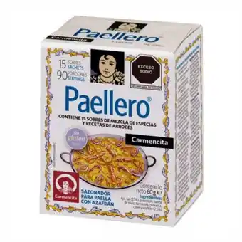 Sazonador para paella carmencita con azafrán 60 g