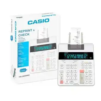 Sumadora casio con impresor fr-2650rc-u-dc