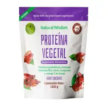 Sam's Club Proteína vegetal natural wisdom sabor chocolate 1820 gr oferta