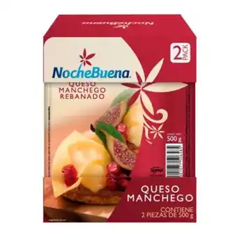 Sam's Club Queso manchego rebanado nochebuena 2 piezas de 500 gr oferta