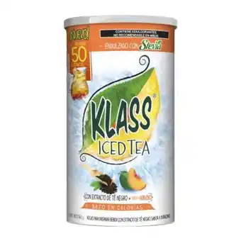 Sam's Club Polvo para preparar bebida klass iced tea con extracto de té negro + durazno 560 gr oferta