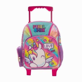 Mochila de ruedas ruz onix rosa