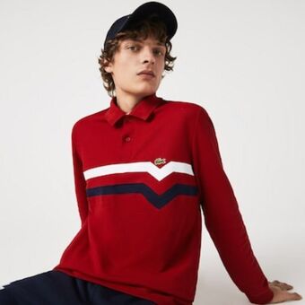 Lacoste Polo para hombre de corte regular made in france oferta