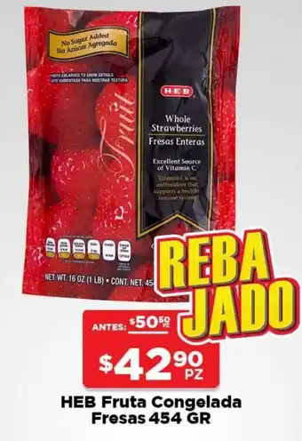 Heb Fruta Congelada Fresas 454g