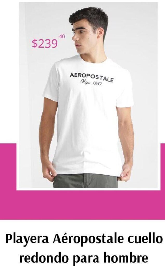 Liverpool Playera Aéropostale Cuello Redondo para Hombre oferta