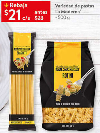 Variedad de Pastas La Moderna 500g