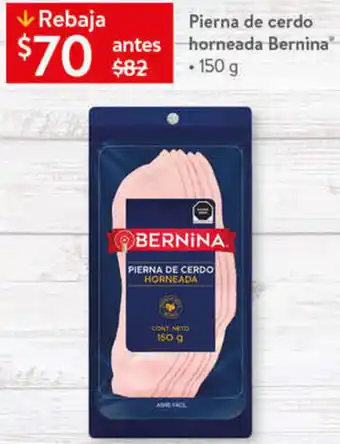 Walmart Pierna de Cerdo Horneada Bernina 150g oferta