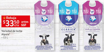 Walmart Variedad de Leche Alpura 1,5L oferta