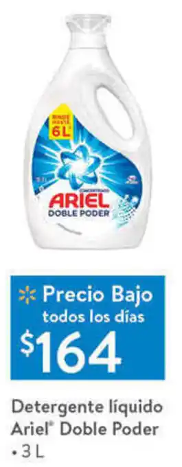 Walmart Detergente Líquido Areil Doble Poder 3L oferta