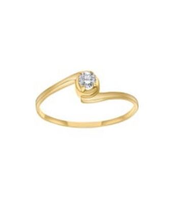 Joyerías Bizzarro Solitario de oro amarillo 14 kt de 10pts. de diamante oferta