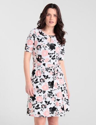 Suburbia Vestido midi pierre cardin floral oferta