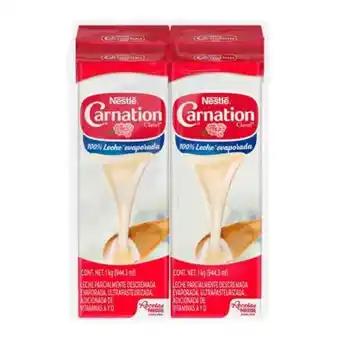 Sam's Club Leche evaporada carnation clavel nestlé 4 pzas de 1 l oferta