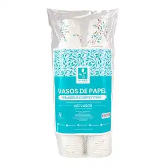 Sam's Club Vasos de papel vines 100 pzas oferta