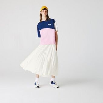 Lacoste Falda plisada elástica con marca lacoste para mujer oferta