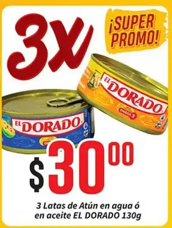 EL DORADO 3 latas de Atun en agua o en aceite 130g