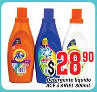 Super Gutiérrez Ace o Ariel Detergente liquido 800 ml oferta