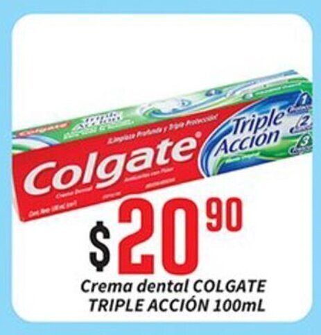 Super Gutiérrez Crema dental COLGATE TRIPLE ACCION 100 ml oferta