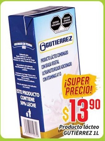 Super Gutiérrez Producto lacteo GUTIERREZ 1L oferta