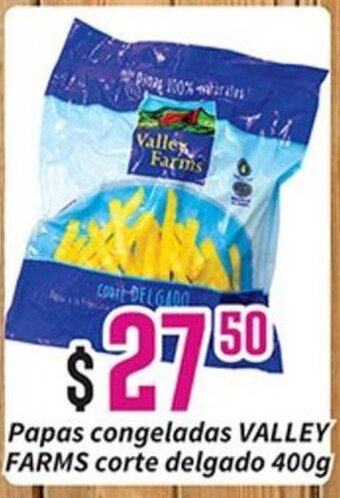 Papas congeladas VALLEY FARMS corte delgado 400g