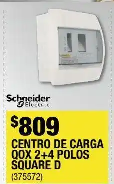 The Home Depot Centro de carga qox 2 + 4 polos square d oferta
