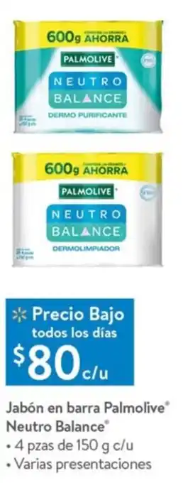Walmart Express Jabón en Barra Palmolive Neutro Balance 150g oferta