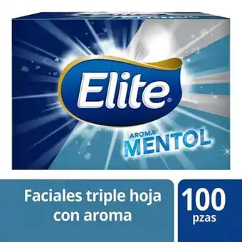 Pañuelo elite mentol 100 pz