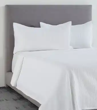 Set de colcha king size iris, blanco