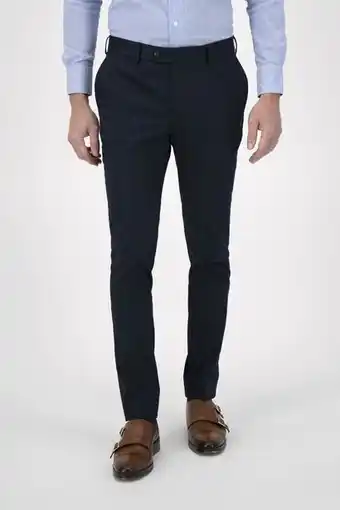 Robert's Pantalón vestir robert's red color azul marino, extra slim fit oferta