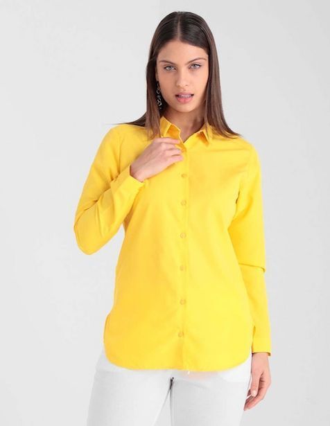 Suburbia Blusa la mode manga larga corte camisero oferta