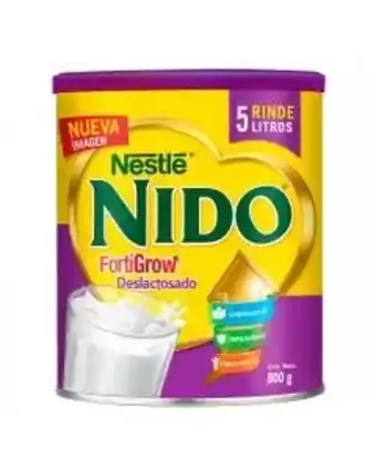 Nido deslactosada leche en polvo fortificada 800 gr