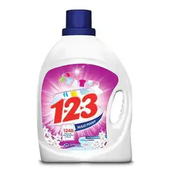 Soriana Súper Detergente líquido 1-2-3 suavidad jazmín 4.65 lt oferta