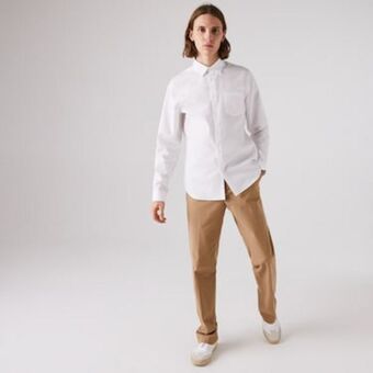 Camisa para hombre regular fit en popelina de algodón
