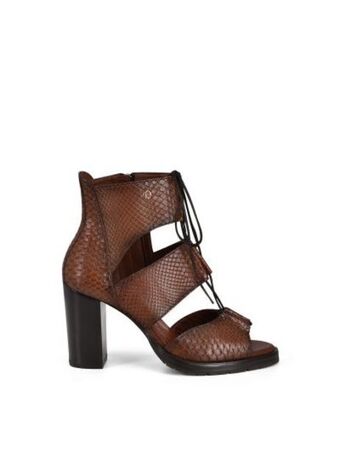 Cuadra Sandalia de tacón en piel de pitón . oferta