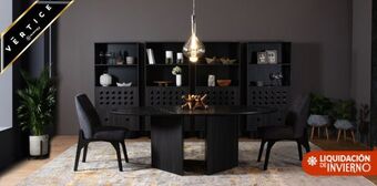 Casa de las Lomas Comedor vértice negro oferta