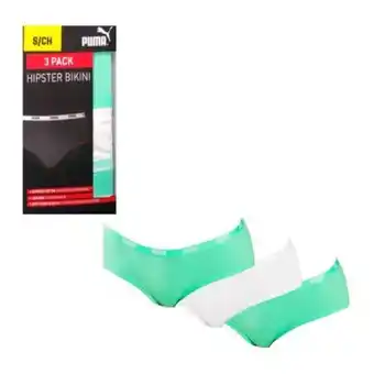 Sam's Club Bikini para dama puma talla g menta/blanco 3 pzas oferta