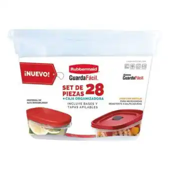 Set de contenedores rubbermaid 28 pzas
