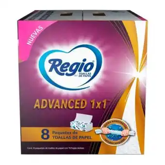 Sam's Club Toallas de papel regio advanced 8 paquetes con 70 hojas c/u oferta