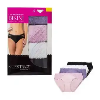 Bikini para dama ellen tracy talla m surtido 4 pzas