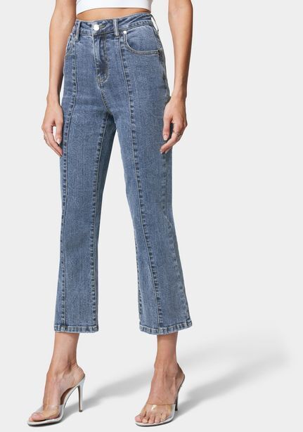 Bebe Seamed straight leg jean oferta