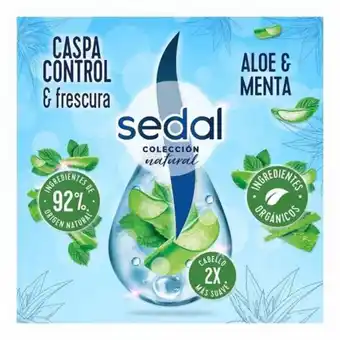 Soriana Súper Shampoo sedal control caspa y frescura aloe y menta 620 ml oferta
