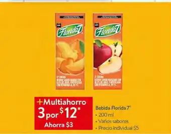 Walmart Bebida florida 7 200ml oferta