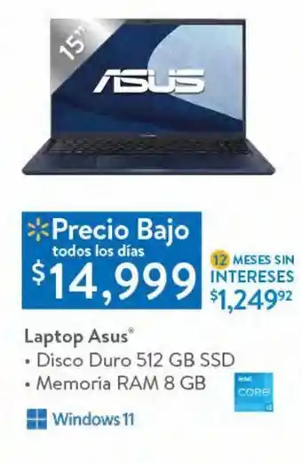 Walmart Laptop asus oferta