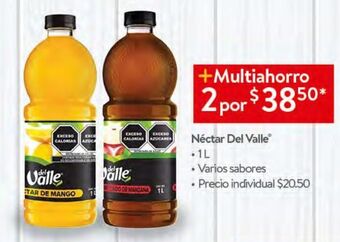 Walmart Néctar del valle 1l oferta