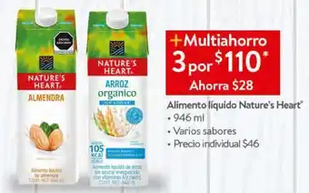 Walmart Alimento líquido nature's heart 946ml oferta