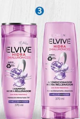 Shampoo o acondicionador elvive 370ml