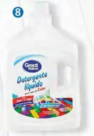 Detergente líquido great value 5.5l
